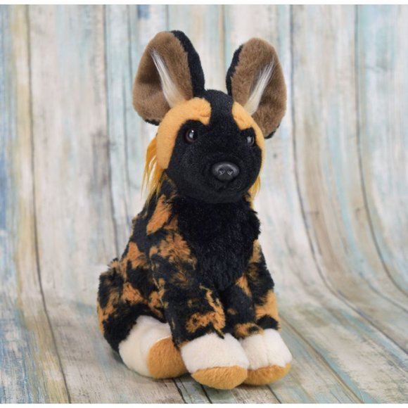 Wild Republic African Wild Dog Stuffed Animal 12" Plush MINT - Picture 1 of 8